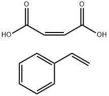 2-Butenedioic acid (2Z)-, polymer with ethenylbenzene Struktur