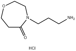 1,4-Oxazepin-5(2H)-one, 4-(3-aminopropyl)tetrahydro-, hydrochloride (1:1) Struktur