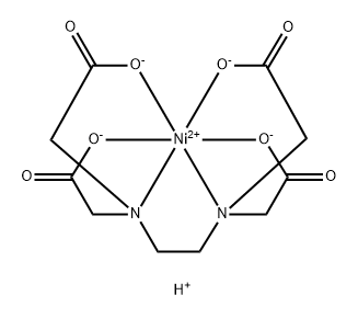 dihydrogen [[N,N'-ethylenebis[N-(carboxymethyl)glycinato]](4-)-N,N',O,O',ON,ON']nickelate(2-) Struktur