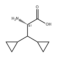 Cyclopropanepropanoic acid, α-amino-β-cyclopropyl-, (αS)- Struktur