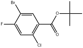 1,1-Dimethylethyl 5-bromo-2-chloro-4-fluorobenzoate Struktur