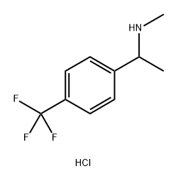 methyl({1-[4-(trifluoromethyl)phenyl]ethyl})amine hydrochloride Struktur