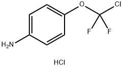 Benzenamine, 4-(chlorodifluoromethoxy)-, hydrochloride (1:1) Struktur