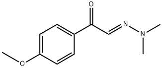 p-Methoxy-α-(dimethylhydrazono)acetophenone Struktur