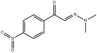 p-Nitro-α-(dimethylhydrazono)acetophenone Struktur