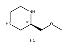 Piperazine, 2-(methoxymethyl)-, hydrochloride (1:2), (2R)- Struktur