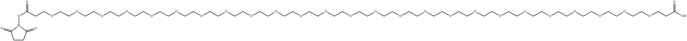 Acid-PEG25-NHS ester Struktur