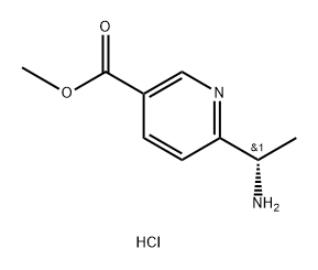 Methyl (S)-6-(1-aminoethyl)nicotinate dihydrochloride Struktur