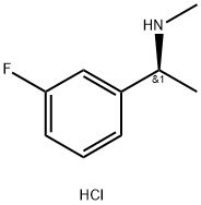 Benzenemethanamine, 3-fluoro-N,α-dimethyl-, hydrochloride (1:1), (αS)- Struktur