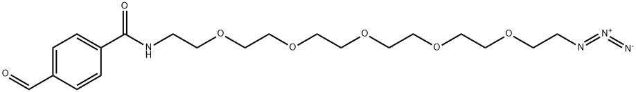 CHO-Ph-PEG5-amine TFA Struktur