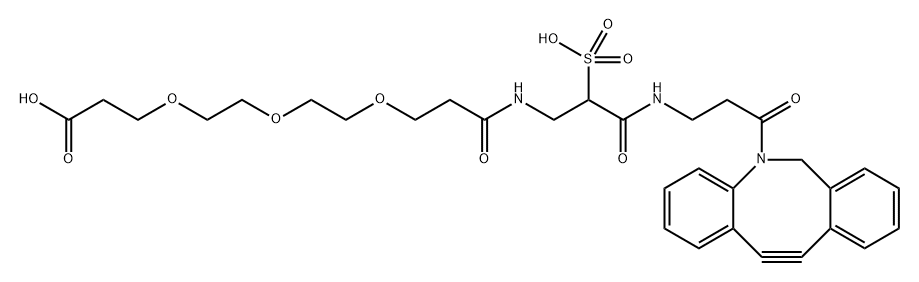 Sulfo DBCO-PEG3-acid Struktur