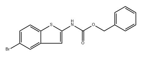 Benzyl N-(5-bromo-1-benzothiophen-2-yl)carbamate Structure