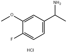 1-(4-FLUORO-3-METHOXYPHENYL)ETHAN-1-AMINE HYDROCHLORIDE Struktur