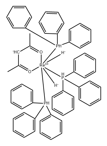 Rhenium, dihydro(2,4-pentanedionato-O,O)tris(triphenylphosphine)- Struktur