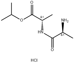 L-Alanine, L-alanyl-, 1-methylethyl ester, hydrochloride (1:1) Struktur