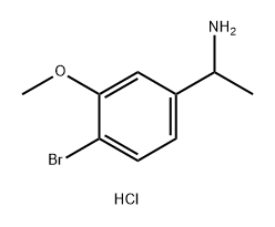 Benzenemethanamine, 4-bromo-3-methoxy-α-methyl-, hydrochloride (1:1) Struktur