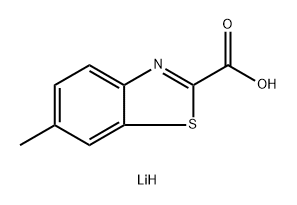 2-Benzothiazolecarboxylic acid, 6-methyl-, lithium salt (1:1) Struktur