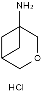 3-Oxabicyclo[3.1.1]heptan-1-amine, hydrochloride (1:1) Struktur