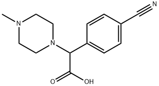 2-(4-cyanophenyl)-2-(4-methylpiperazin-1-yl)acetic acid Struktur