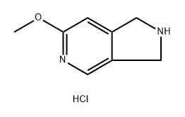 1H-Pyrrolo[3,4-c]pyridine, 2,3-dihydro-6-methoxy-, hydrochloride (1:1) Struktur