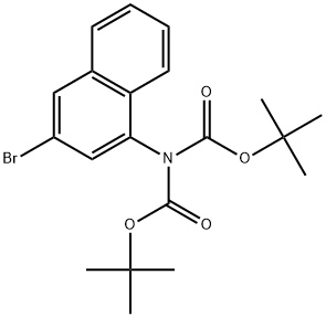 1,3-Bis(1,1-dimethylethyl) 2-(3-bromo-1-naphthalenyl)imidodicarbonate Struktur