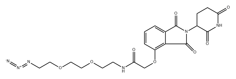 Thalidomide-O-amido-PEG2-azide Struktur