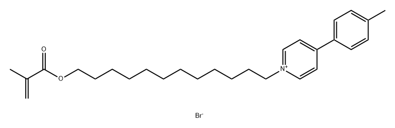 1-[12-[(2-methyl-1-oxo-2-propen-1-yl)oxy]dodecyl]-4-(4-methylphenyl)- Struktur