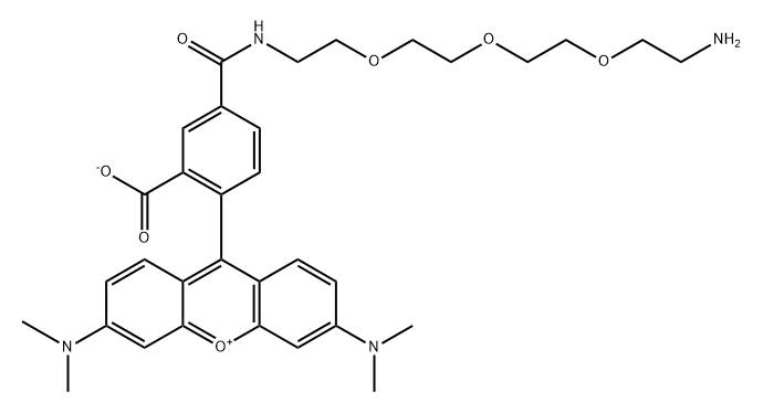 5-TAMRA-PEG3-amine Struktur