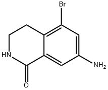 7-Amino-5-bromo-3,4-dihydroisoquinolin-1(2H)-one Struktur