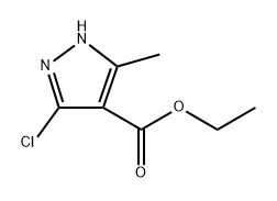 ethyl 5-chloro-3-methyl-1H-pyrazole-4-carboxylate Struktur