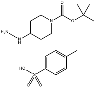 tert-Butyl 4-hydrazinylpiperidine-1-carboxylate 4-methylbenzenesulfonate Struktur