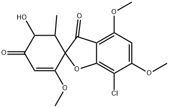 (+)-5-Hydroxygriseofulvin Struktur