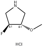 (3S,4S)-3-fluoro-4-methoxypyrrolidine
hydrochloride Struktur