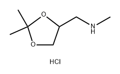 1,3-Dioxolane-4-methanamine, N,2,2-trimethyl-, hydrochloride (1:1) Struktur