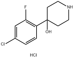 4-(4-chloro-2-fluorophenyl)piperidin-4-ol
hydrochloride Struktur