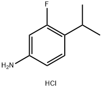 3-fluoro-4-(propan-2-yl)aniline hydrochloride Struktur