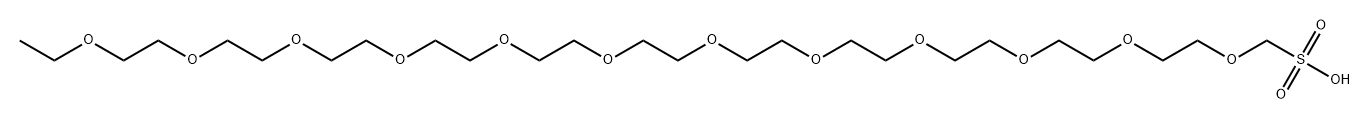 m-PEG12-sulfonic acid Struktur