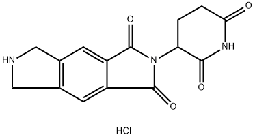 2-(2,6-Dioxopiperidin-3-yl)-6,7-dihydropyrrolo[3,4-f]isoindole-1,3(2H,5H)-dione hydrochloride Struktur