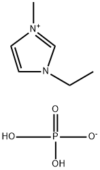 1H-Imidazolium, 3-ethyl-1-methyl-, phosphate (1:1) Struktur