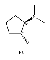 (1R,2R)-2-(dimethylamino)cyclopentan-1-ol hydrochloride Struktur