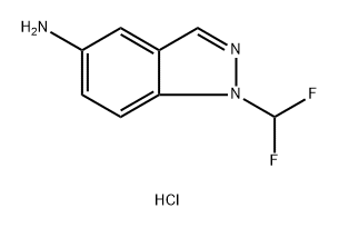 1H-Indazol-5-amine, 1-(difluoromethyl)-, hydrochloride (1:1) Struktur