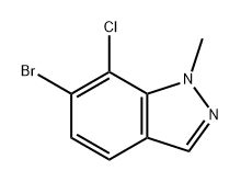 6-bromo-7-chloro-1-methyl-1H-indazole Struktur