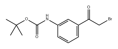 3-(2-Bromo-acetyl)-phenyl]-carbamic acid tert-butyl ester Struktur