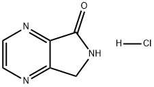 5H-Pyrrolo[3,4-b]pyrazin-5-one, 6,7-dihydro-, hydrochloride (1:1) Struktur