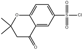 2,2-dimethyl-4-oxochromane-6-sulfonylchloride Struktur