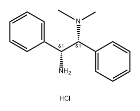 (1R,2R)-N1,N1-Dimethyl-1,2-diphenylethane-1,2-diamine dihydrochloride Struktur