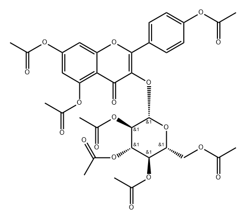 Astragalin heptaacetate Struktur