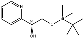 2-Pyridinemethanol, α-[[[(1,1-dimethylethyl)dimethylsilyl]oxy]methyl]-, (αR)- Struktur