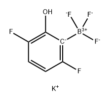 Borate(1-), (3,6-difluoro-2-hydroxyphenyl)trifluoro-, potassium (1:1), (T-4)- Struktur