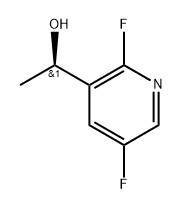 3-Pyridinemethanol, 2,5-difluoro-α-methyl-, (αR)- Struktur